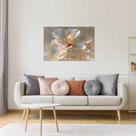 Shimmering Golden Petal | Enchanting Fantasycore | Wall Decor Poster