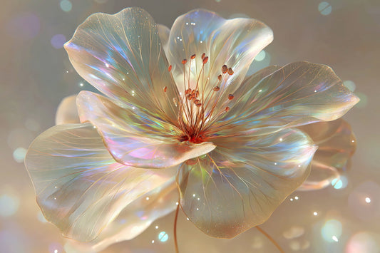 Shimmering Golden Petal | Enchanting Fantasycore | Wall Decor Poster