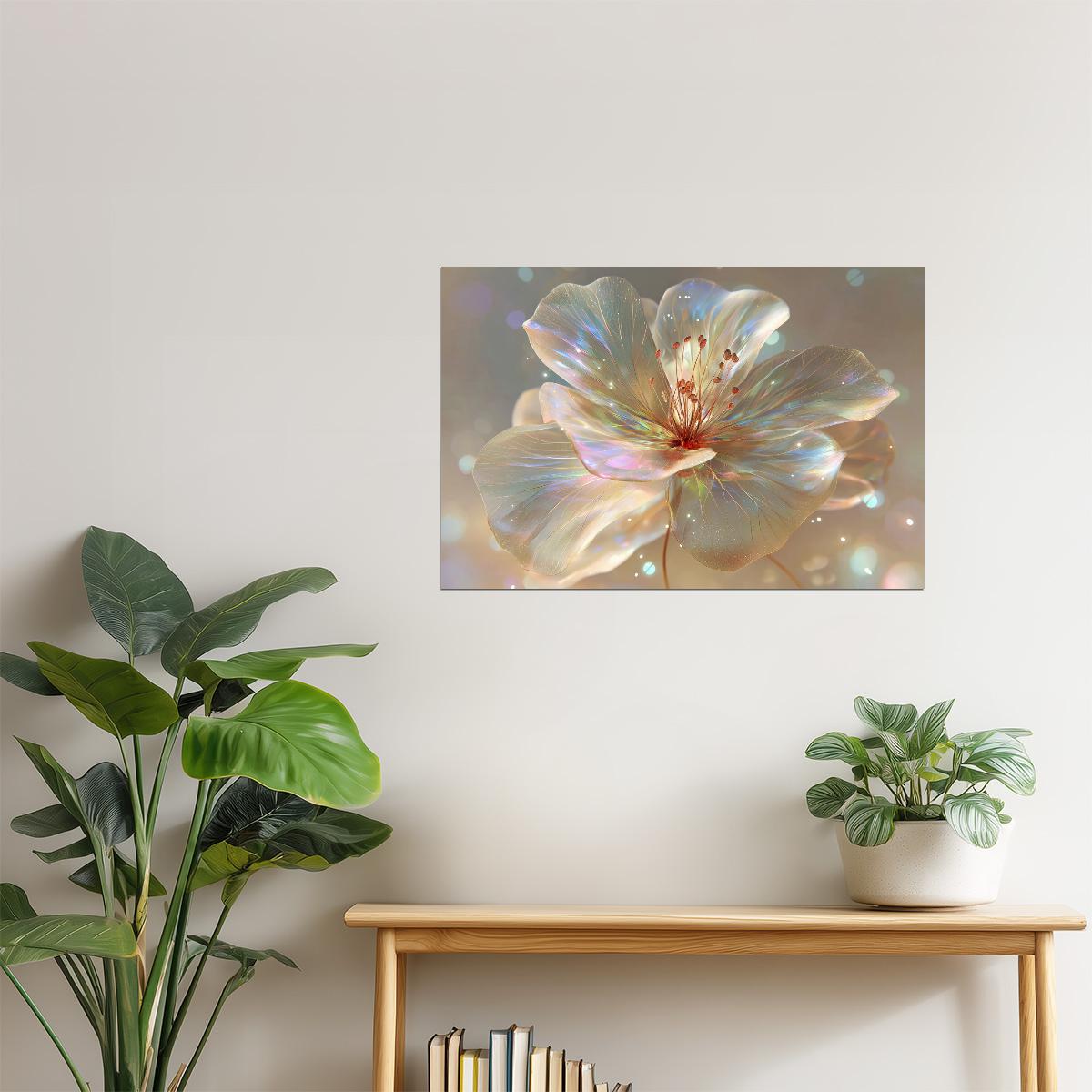 Shimmering Golden Petal | Enchanting Fantasycore | Wall Decor Poster