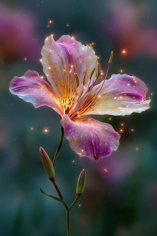 Radiant Pink Blossom | Whimsical Dreamcore | Wall Decor Poster
