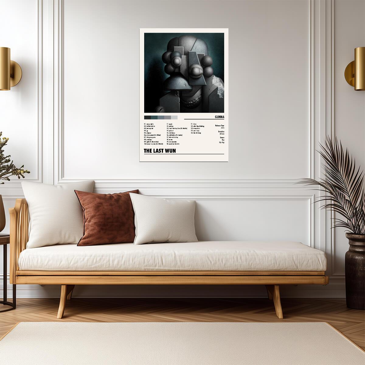 Gunna The Last Wun | Album Cover Poster | Minimalist Tracklist Art - Music Poster