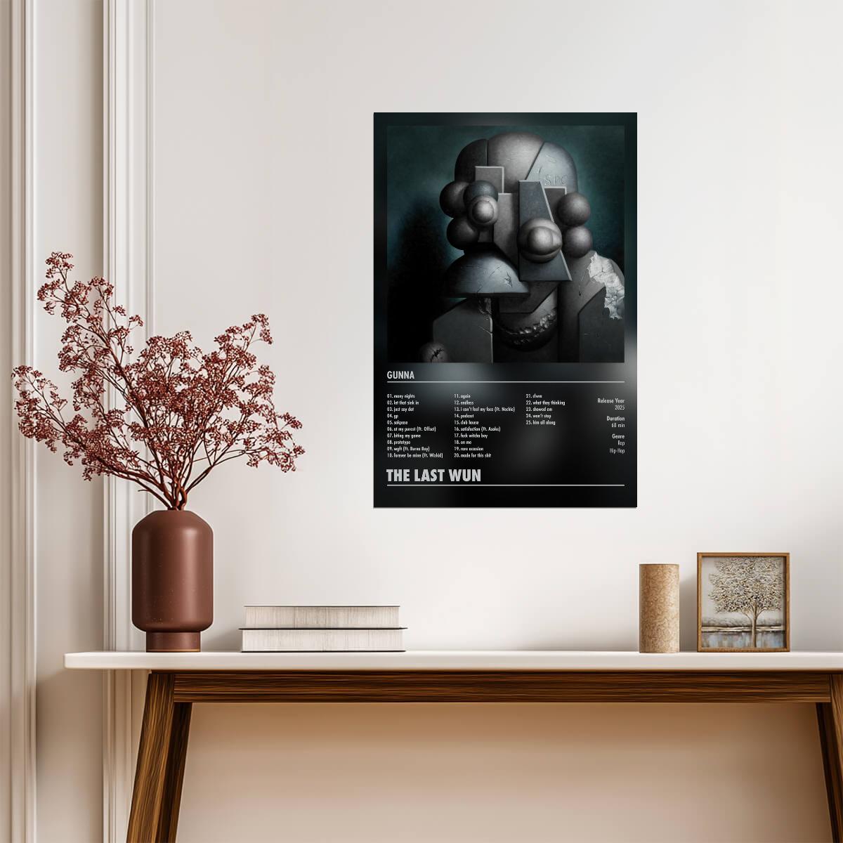 Gunna The Last Wun | Album Cover Poster | Aesthetic Tracklist Art - Music Poster