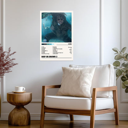 Gunna Drip or Drown 2 | Album Cover Poster | Minimalist Tracklist Art - Music Poster