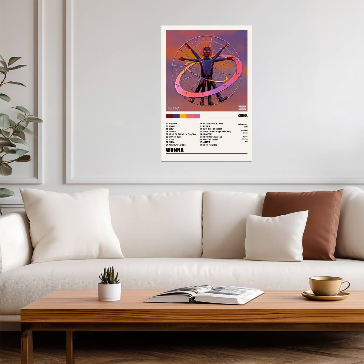 Gunna Wunna | Album Cover Poster | Minimalist Tracklist Art - Music Poster