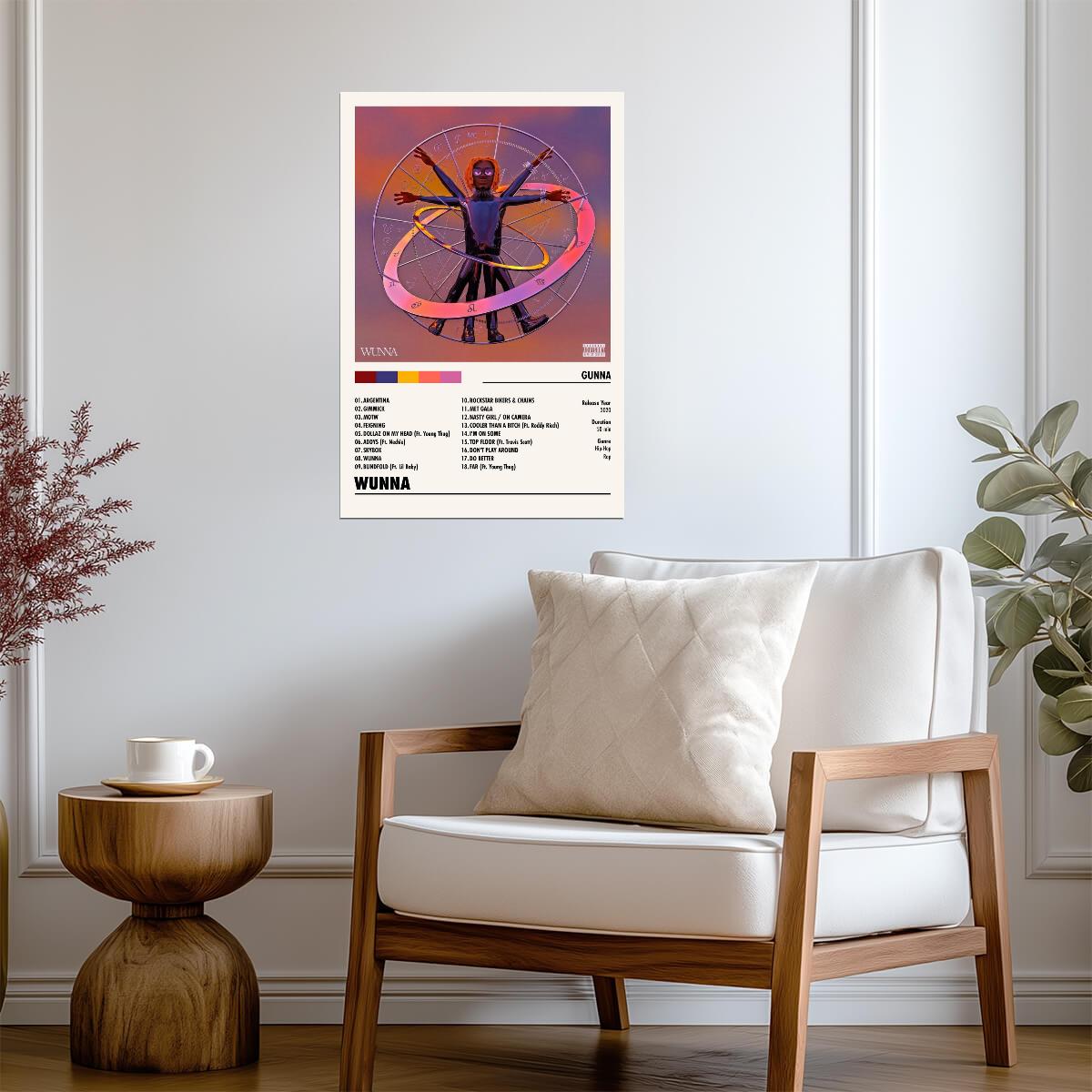 Gunna Wunna | Album Cover Poster | Minimalist Tracklist Art - Music Poster