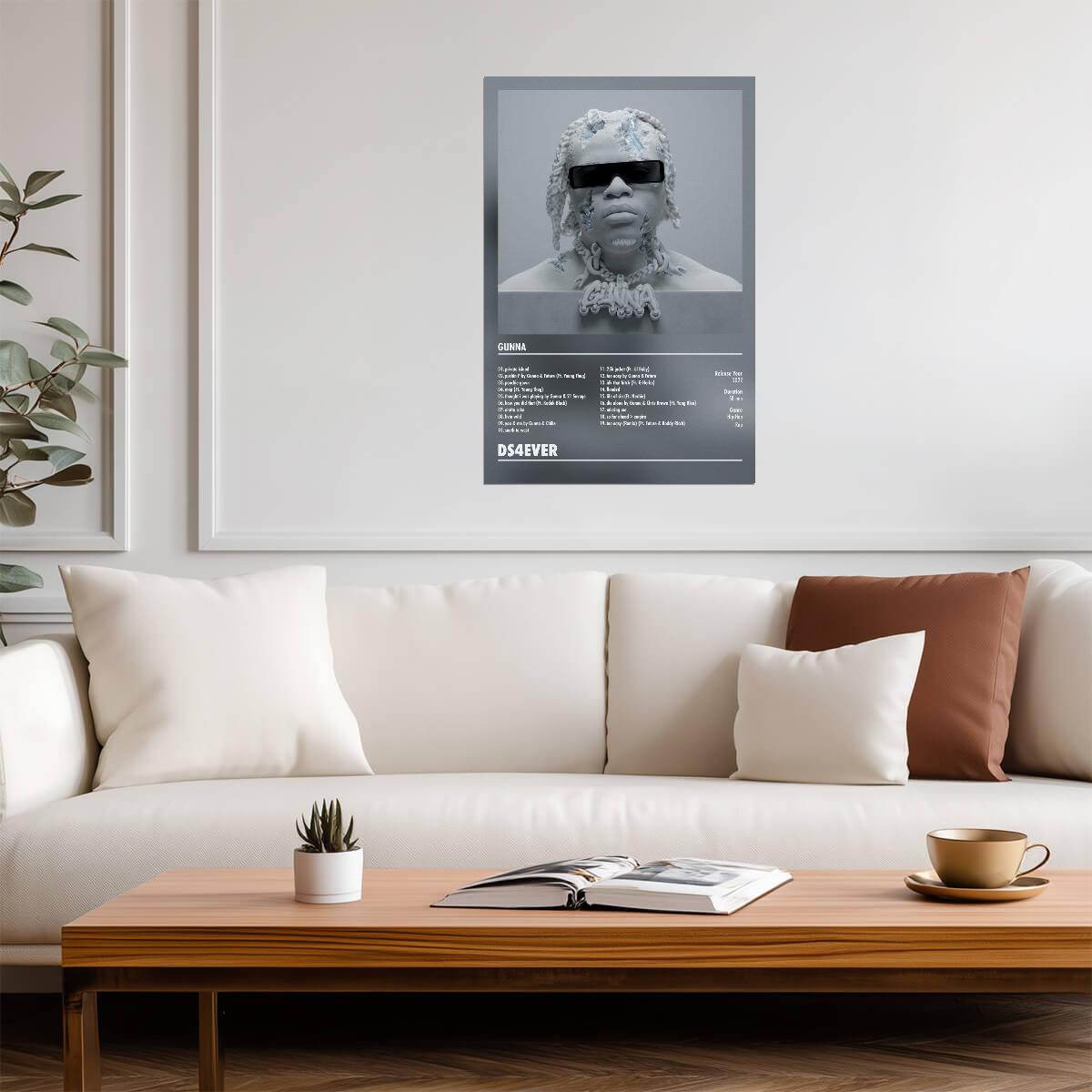Gunna DS4Ever | Album Cover Poster | Aesthetic Tracklist Art - Music Poster