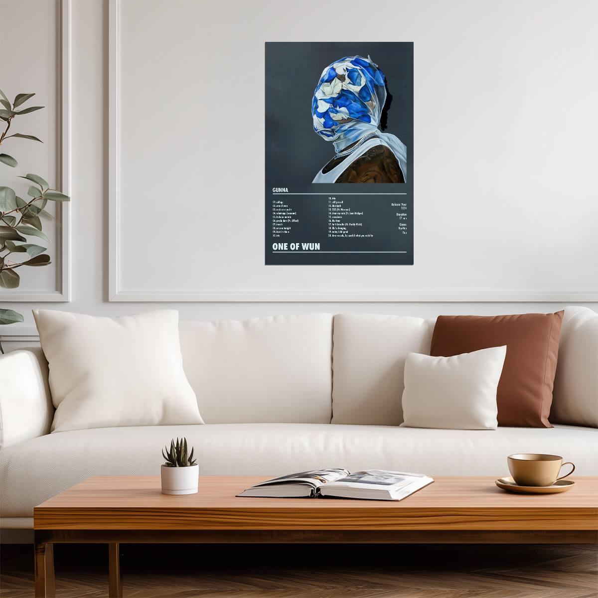 Gunna One Of Wun | Album Cover Poster | Aesthetic Tracklist Art - Music Poster