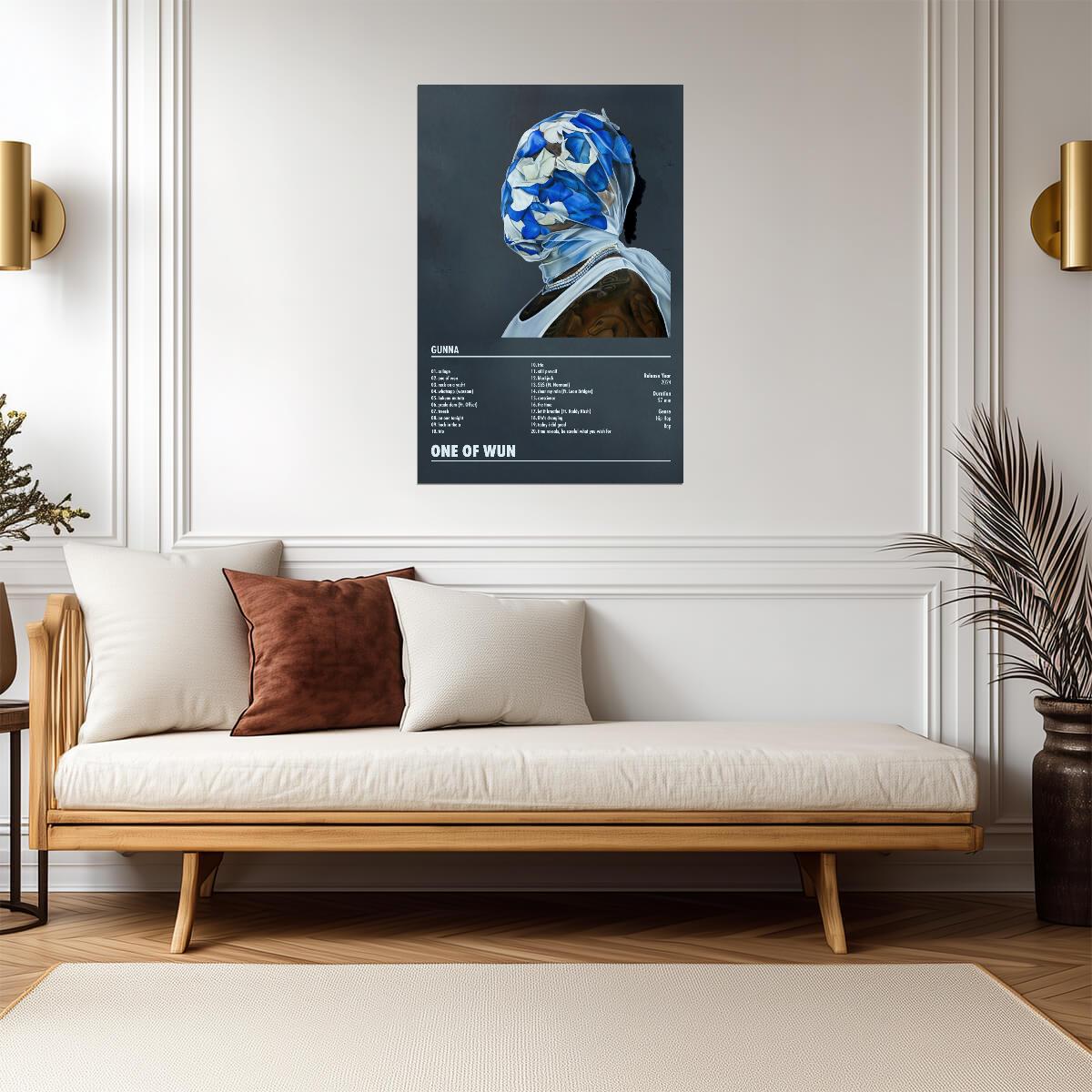 Gunna One Of Wun | Album Cover Poster | Aesthetic Tracklist Art - Music Poster