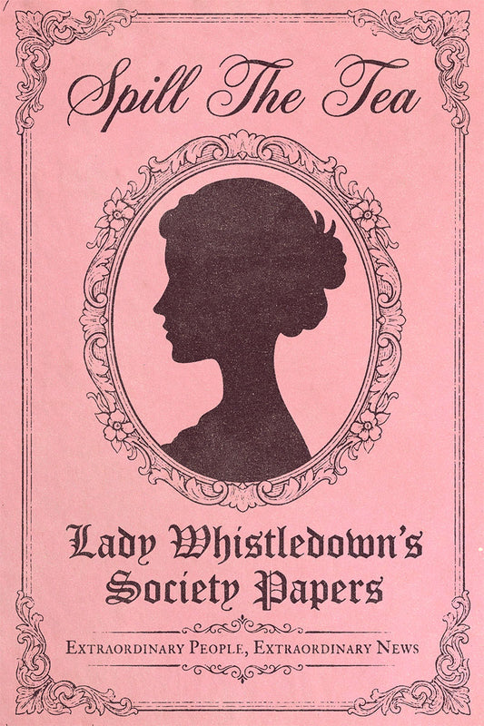 Bridgerton TV Show Poster | Lady Whistledown Pamphlet Pink Fan Art - Movies & TV Poster