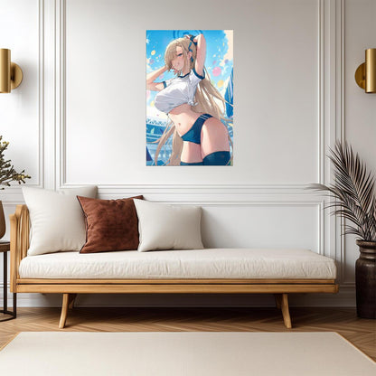 Blue Archive Ichinose Asuna | Video Game Poster | Anime Style Art Print