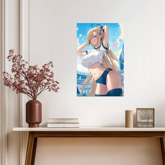 Blue Archive Ichinose Asuna | Video Game Poster | Anime Style Art Print