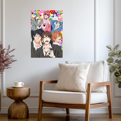 Yarichin Bitch Club Group Art | Yaoi Anime Poster | BL Manga Wall Art