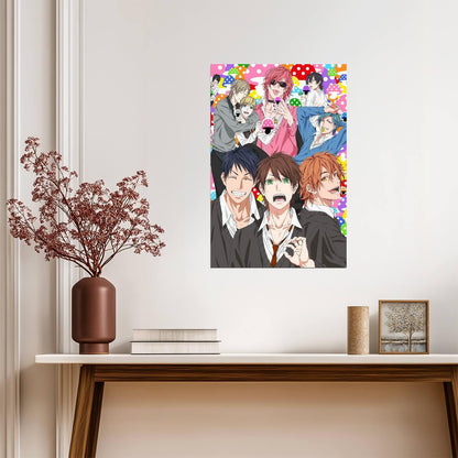 Yarichin Bitch Club Group Art | Yaoi Anime Poster | BL Manga Wall Art