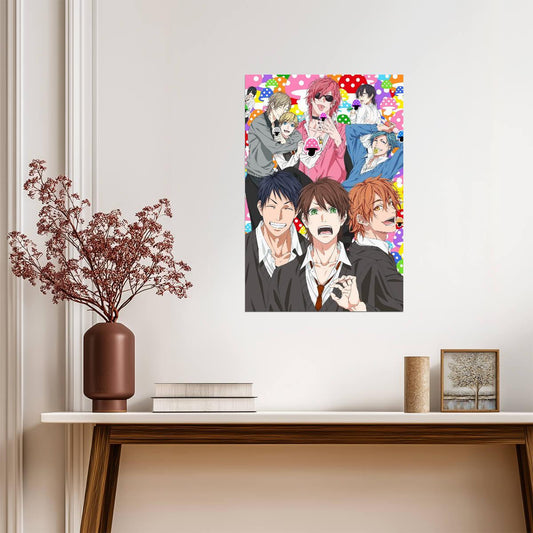 Yarichin Bitch Club Group Art | Yaoi Anime Poster | BL Manga Wall Art