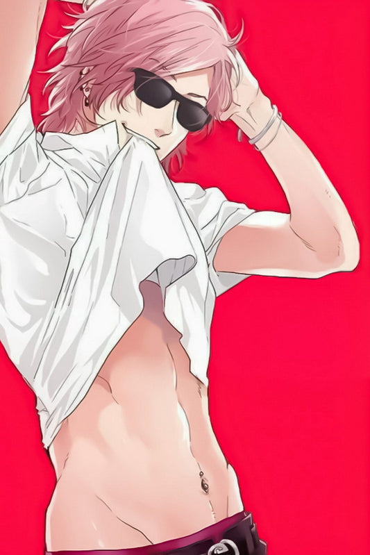 Yarichin Bitch Club Yuri Ayato Abs | Yaoi Anime Poster | BL Wall Art