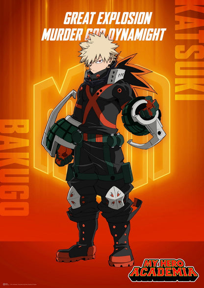 My Hero Academia Katsuki Bakugo | Shonen Manga Art | MHA Anime Poster
