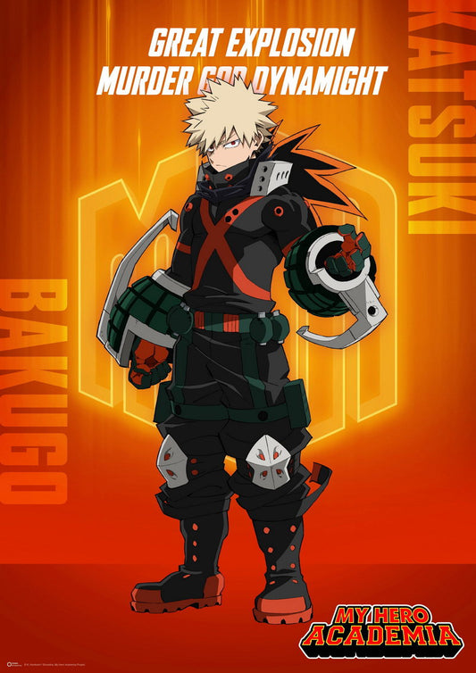 My Hero Academia Katsuki Bakugo | Shonen Manga Art | MHA Anime Poster