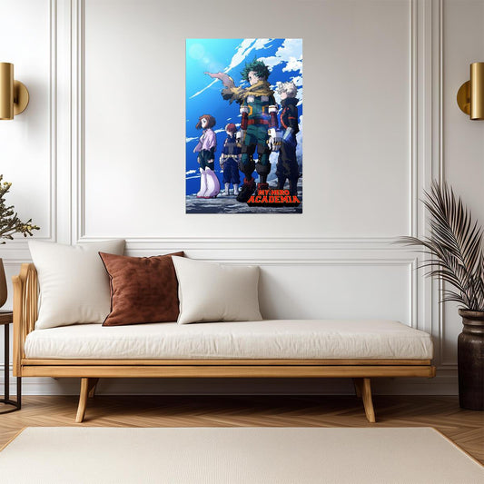 My Hero Academia Class 1-A | MHA Poster | Shonen Superhero Art