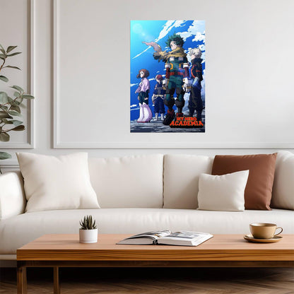 My Hero Academia Class 1-A | MHA Poster | Shonen Superhero Art