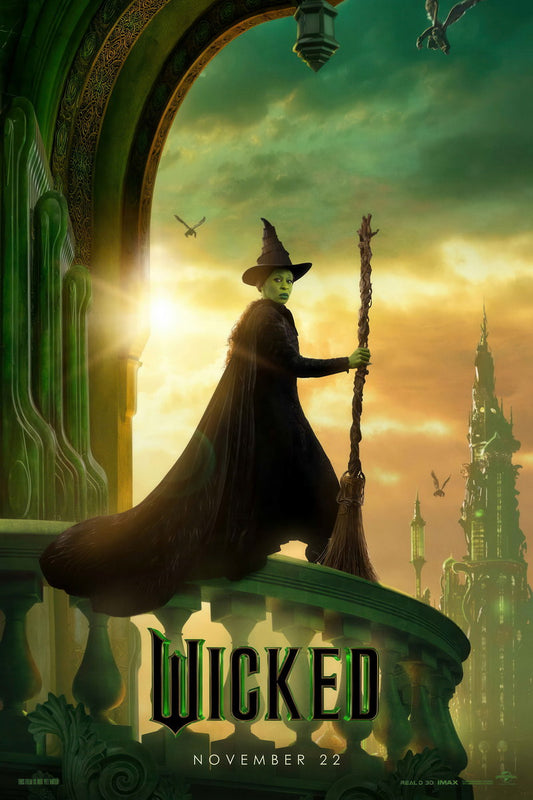 Wicked Movie Poster | Cynthia Erivo as Elphaba | Musical Film Wall Art