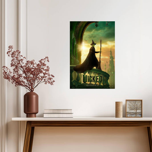 Wicked Movie Poster | Cynthia Erivo as Elphaba | Musical Film Wall Art