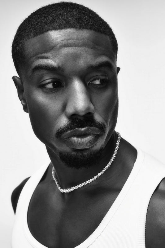 Michael B. Jordan | Black and White Portrait | Movie Celebrity Poster