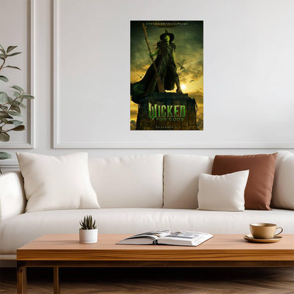 Wicked For Good Cynthia Erivo as Elphaba | The Wicked Witch Poster | Fantasy Musical Film Art - Movies & TV Poster
