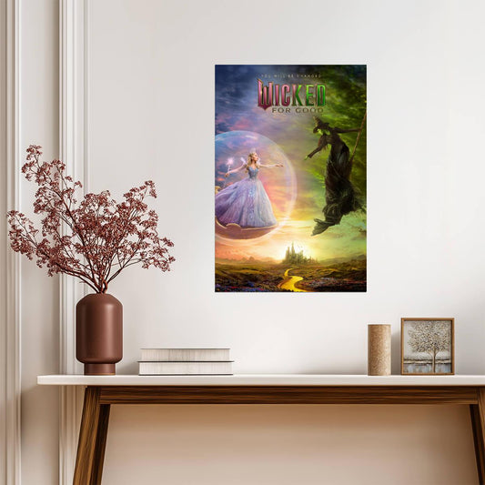 Wicked For Good Glinda & Elphaba Opposing Forces | Fantasy Musical Poster | Good vs Wicked Art Print - Movies & TV Poster