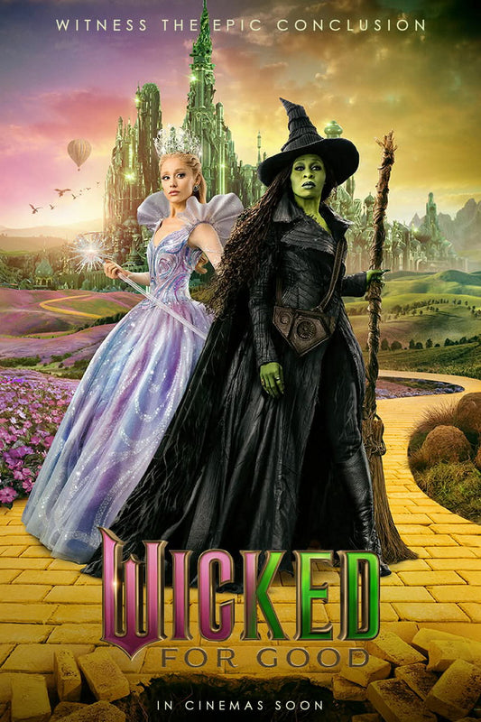 Wicked For Good Glinda & Elphaba Together | Ariana Grande & Cynthia Erivo Poster | Fantasy Musical Friendship Art - Movies & TV Poster