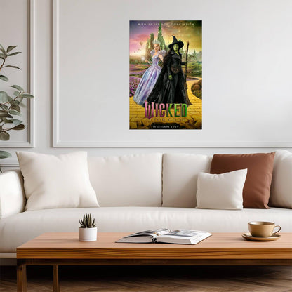 Wicked For Good Glinda & Elphaba Together | Ariana Grande & Cynthia Erivo Poster | Fantasy Musical Friendship Art - Movies & TV Poster