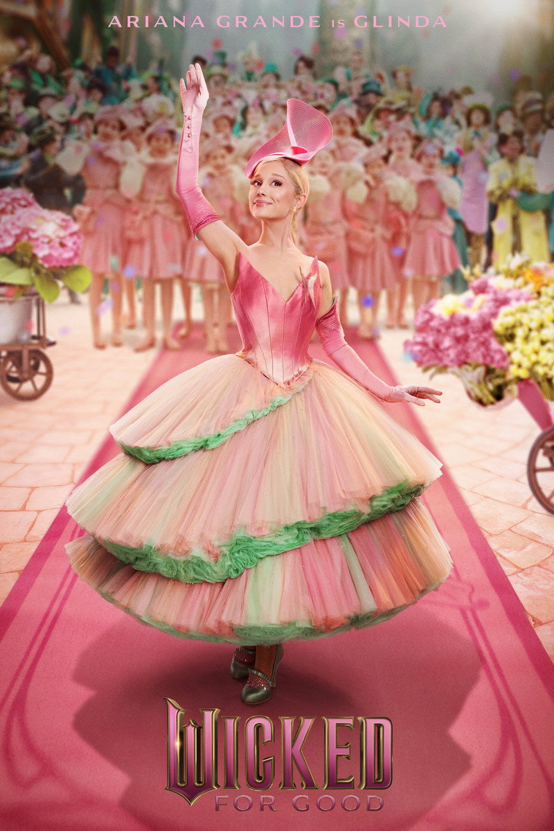 Wicked For Good Ariana Grande as Glinda | Pink Gown Character Poster | Fantasy Musical Wall Art - Movies & TV Poster