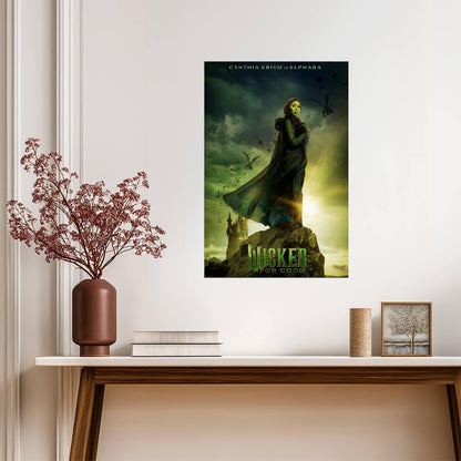 Wicked For Good Cynthia Erivo as Elphaba | Broadway Adaptation Poster | Fantasy Musical Film Art - Movies & TV Poster