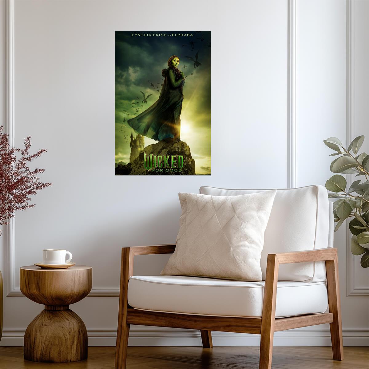 Wicked For Good Cynthia Erivo as Elphaba | Broadway Adaptation Poster | Fantasy Musical Film Art - Movies & TV Poster