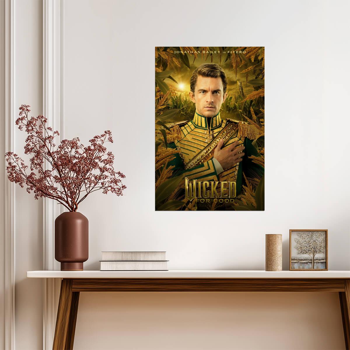 Wicked For Good Jonathan Bailey as Fiyero | Character Movie Poster | Wicked Part Two Wall Art - Movies & TV Poster