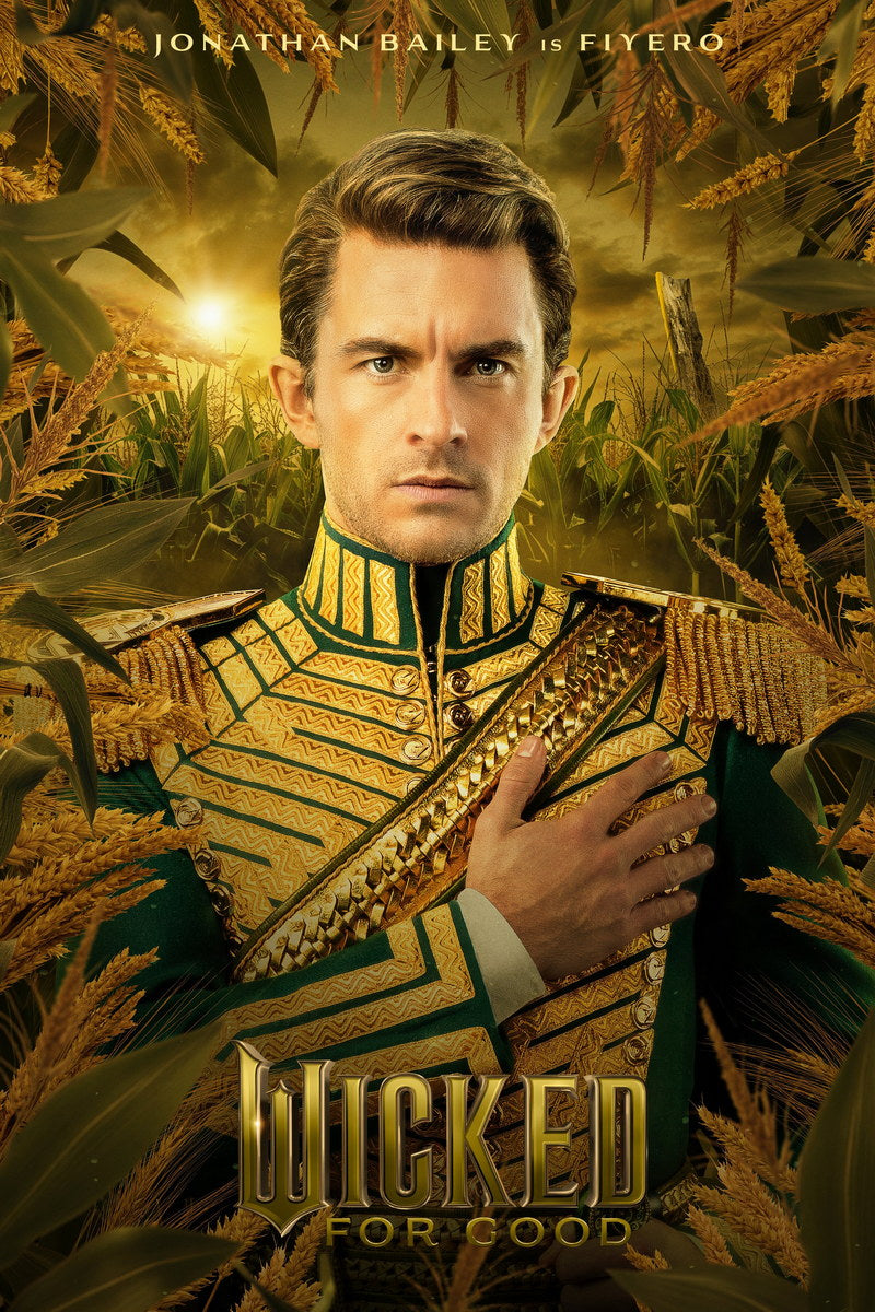 Wicked For Good Jonathan Bailey as Fiyero | Character Movie Poster | Wicked Part Two Wall Art - Movies & TV Poster