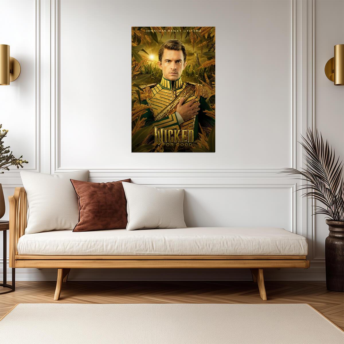 Wicked For Good Jonathan Bailey as Fiyero | Character Movie Poster | Wicked Part Two Wall Art - Movies & TV Poster