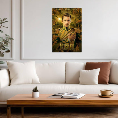 Wicked For Good Jonathan Bailey as Fiyero | Character Movie Poster | Wicked Part Two Wall Art - Movies & TV Poster