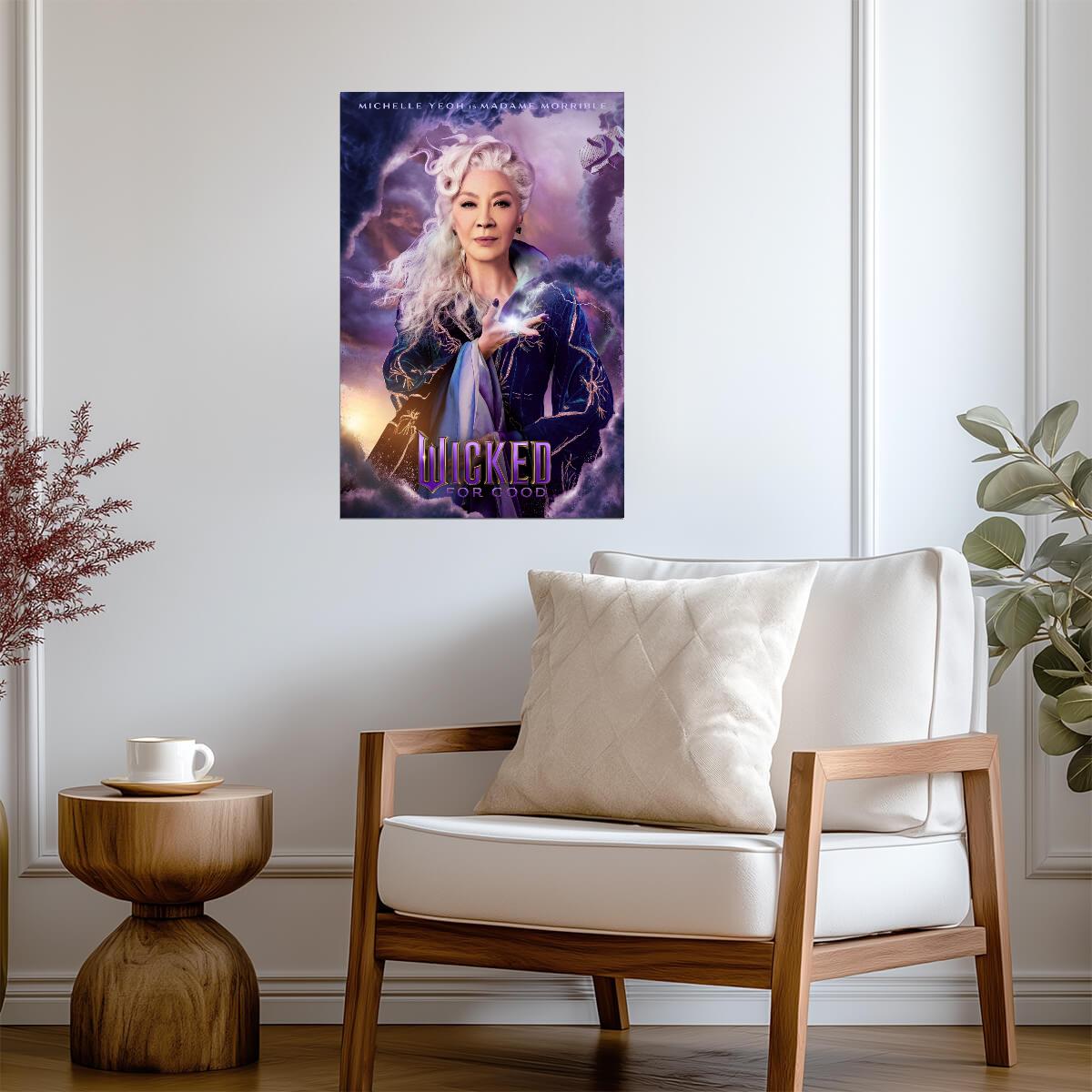 Wicked For Good Michelle Yeoh as Madame Morrible | Character Movie Poster | Fantasy Film Art - Movies & TV Poster