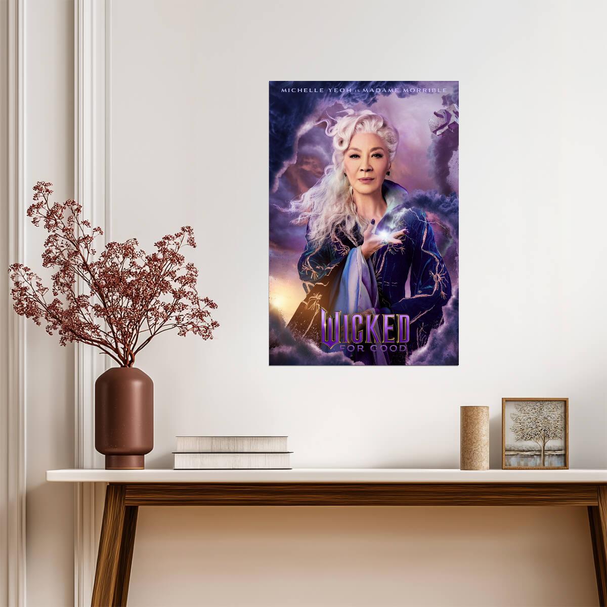 Wicked For Good Michelle Yeoh as Madame Morrible | Character Movie Poster | Fantasy Film Art - Movies & TV Poster