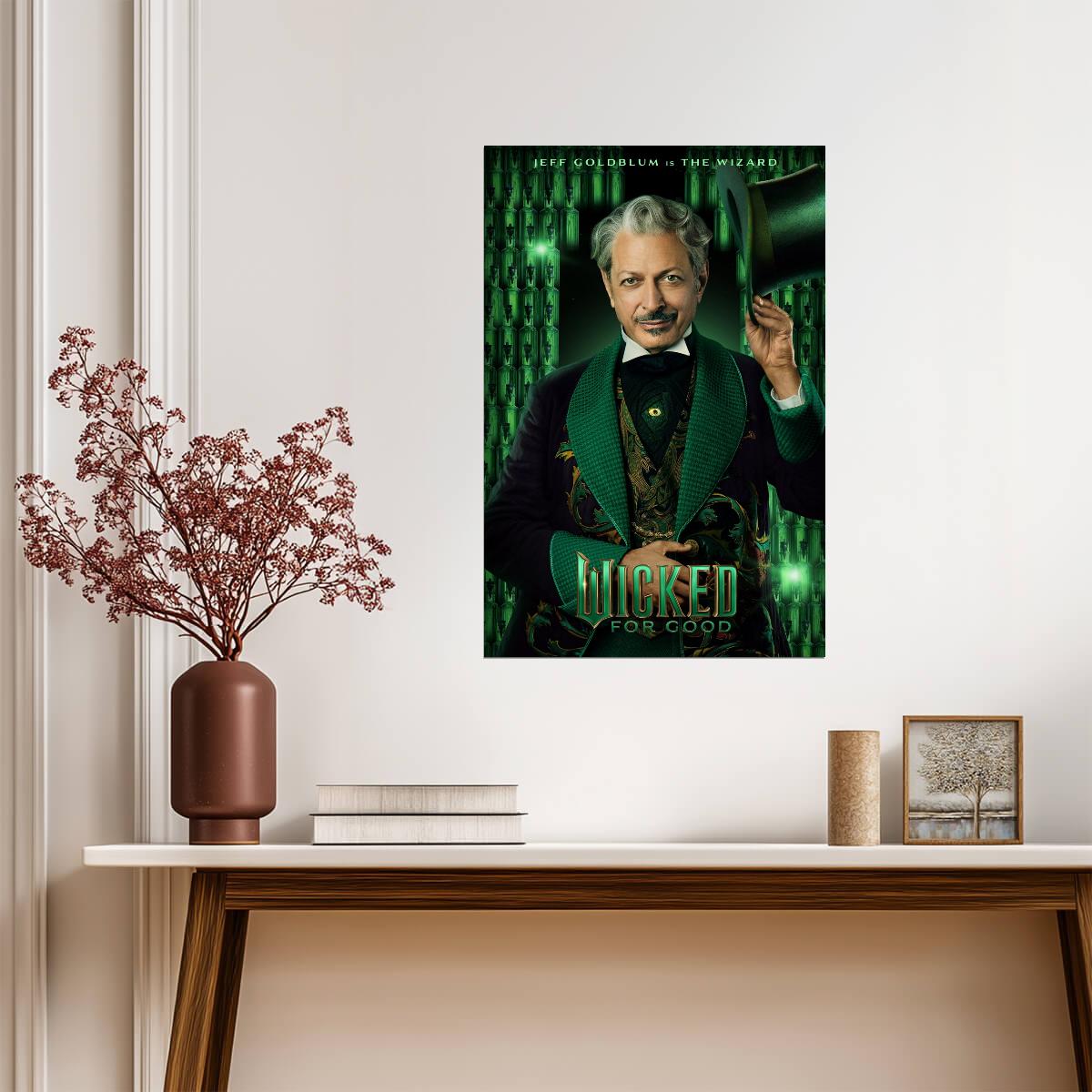 Wicked For Good Jeff Goldblum as The Wizard | Character Movie Poster | Wicked Part Two Film Art - Movies & TV Poster
