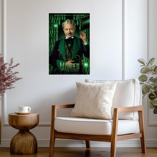Wicked For Good Jeff Goldblum as The Wizard | Character Movie Poster | Wicked Part Two Film Art - Movies & TV Poster
