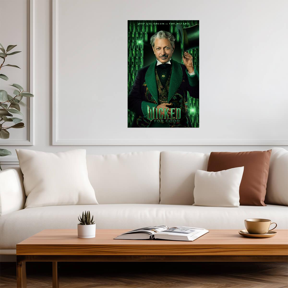 Wicked For Good Jeff Goldblum as The Wizard | Character Movie Poster | Wicked Part Two Film Art - Movies & TV Poster