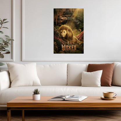 Wicked For Good The Cowardly Lion | Colman Domingo Movie Poster | Fantasy Musical Character Art - Movies & TV Poster
