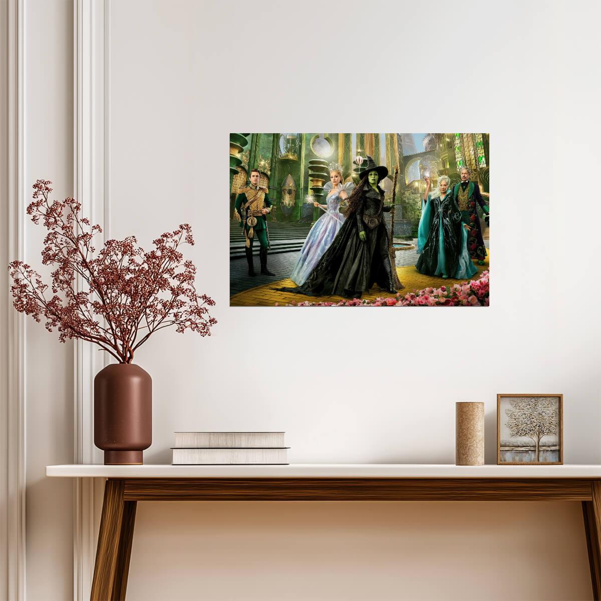 Wicked For Good Cast Ensemble | Elphaba Glinda Fiyero Morrible Wizard | Musical Movie Poster - Movies & TV Poster