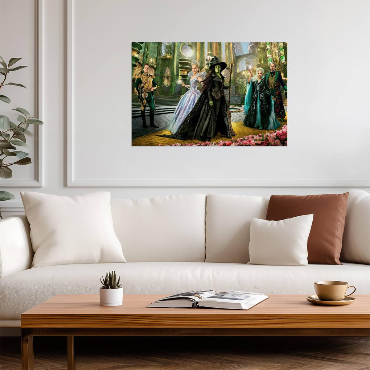 Wicked For Good Cast Ensemble | Elphaba Glinda Fiyero Morrible Wizard | Musical Movie Poster - Movies & TV Poster