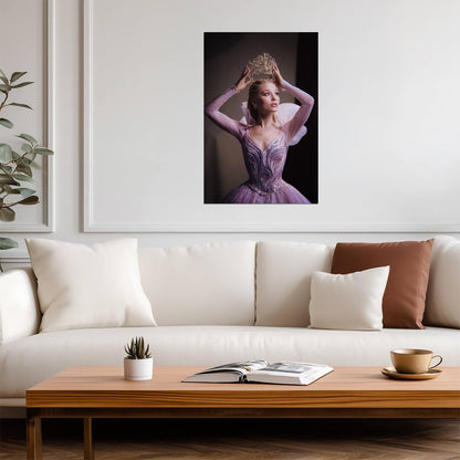 Wicked For Good Ariana Grande as Glinda | Glinda Holding Crown | Wicked Part Two Movie Poster - Movies & TV Poster