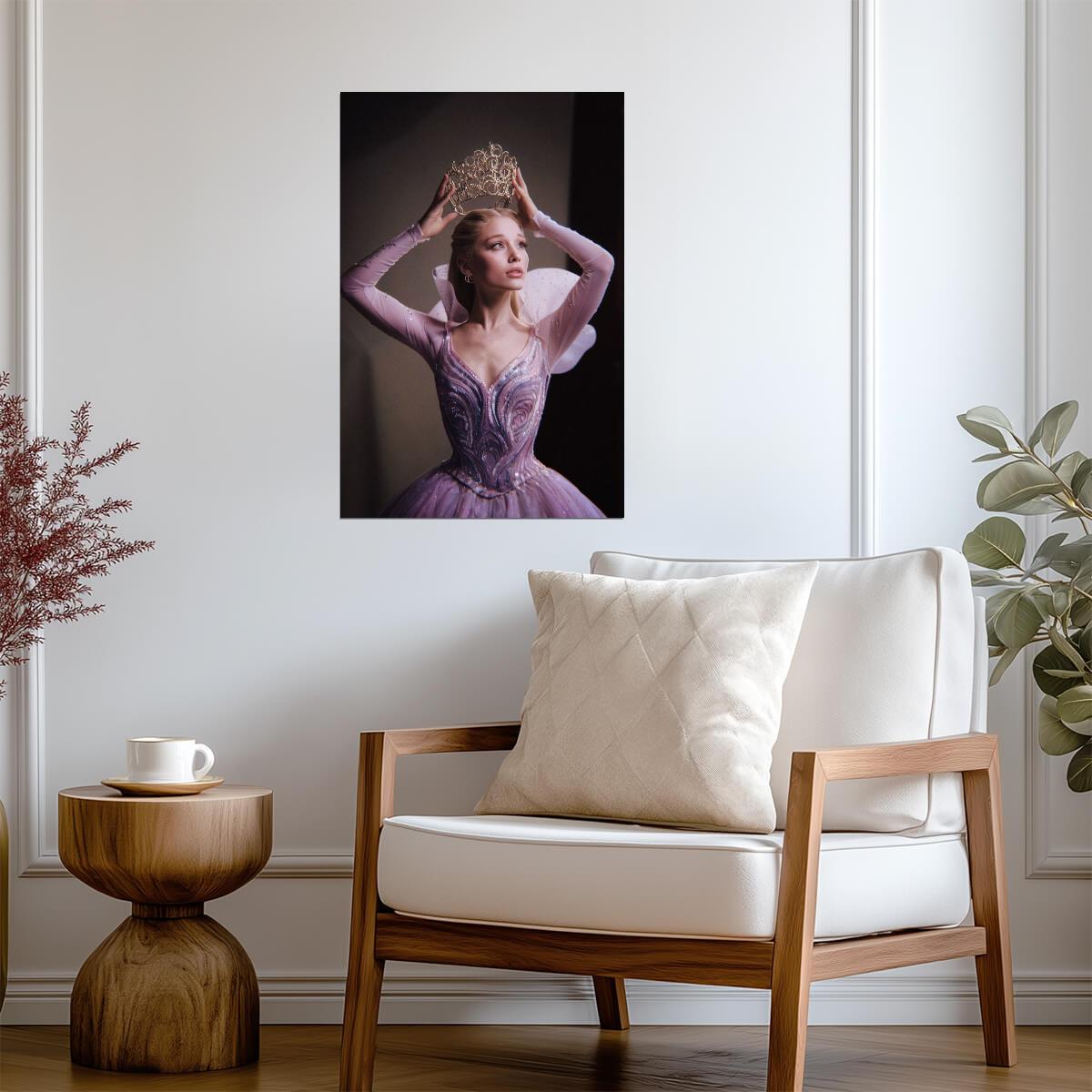 Wicked For Good Ariana Grande as Glinda | Glinda Holding Crown | Wicked Part Two Movie Poster - Movies & TV Poster