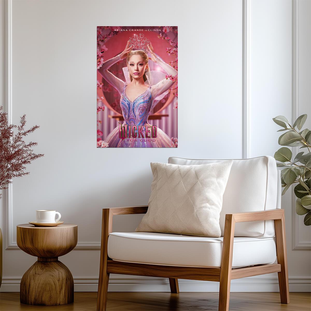 Wicked For Good Ariana Grande as Glinda | Main Character Movie Poster | Fantasy Musical Film Art - Movies & TV Poster