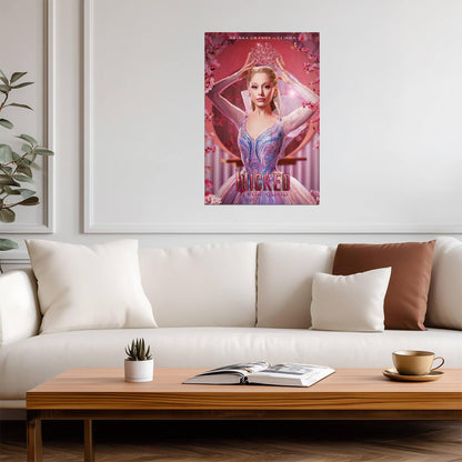 Wicked For Good Ariana Grande as Glinda | Main Character Movie Poster | Fantasy Musical Film Art - Movies & TV Poster