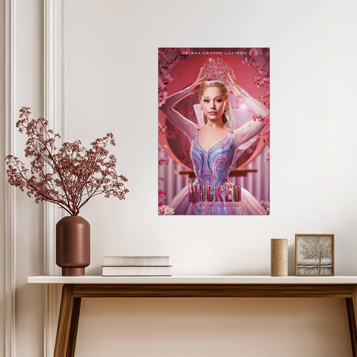 Wicked For Good Ariana Grande as Glinda | Main Character Movie Poster | Fantasy Musical Film Art - Movies & TV Poster